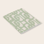 Sage Green Mid Century Modern Loop Abstract Neutral Pattern Notebook Gallery Image 2