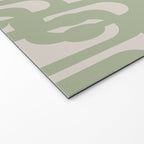 Sage Green Mid Century Modern Loop Abstract Neutral Pattern Welcome Mat Gallery Image 2