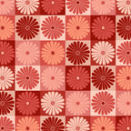 Retro Flowers Check Pattern XI Coffee Mug Gallery Image 2