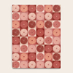 Retro Flowers Check Pattern XI Notebook Gallery Image 4
