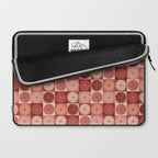 Retro Flowers Check Pattern XI Laptop Sleeve Gallery Image 2