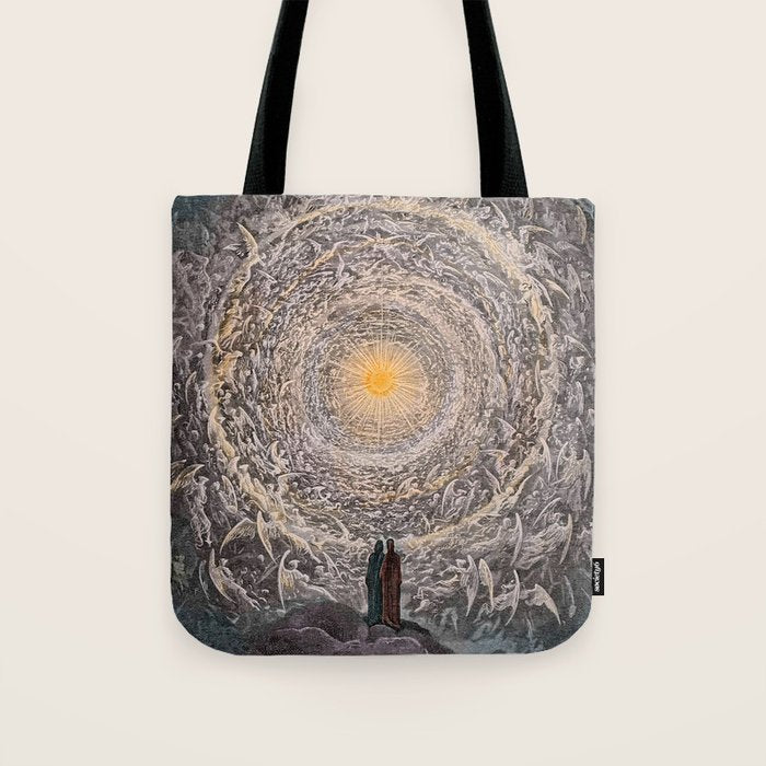 Gustave Dore - The saintly throng form a rose in the empyrean Tote Bag Gallery Image 1