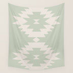Southwestern Minimalism - Neutral Sage Green Wall Tapestry Gallery Image 4