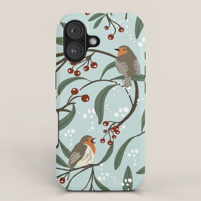 Christmas Robins iPhone Case Gallery Image 1