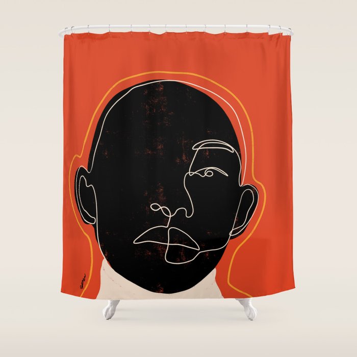 Black man  Shower Curtain Gallery Image 1