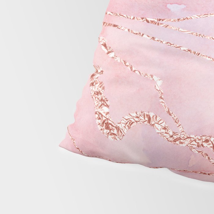 Blush and Purple Sky with Rose gold flashes Pillow Sham Gallery Image 4