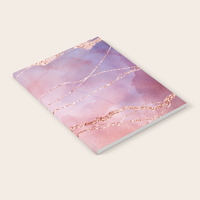 Blush and Purple Sky with Rose gold flashes Notebook Gallery Image 1