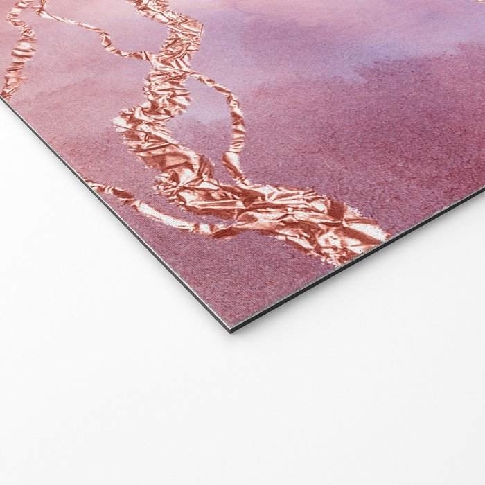Blush and Purple Sky with Rose gold flashes Welcome Mat Gallery Image 2