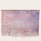 Blush and Purple Sky with Rose gold flashes Wall Hanging Gallery Image 1