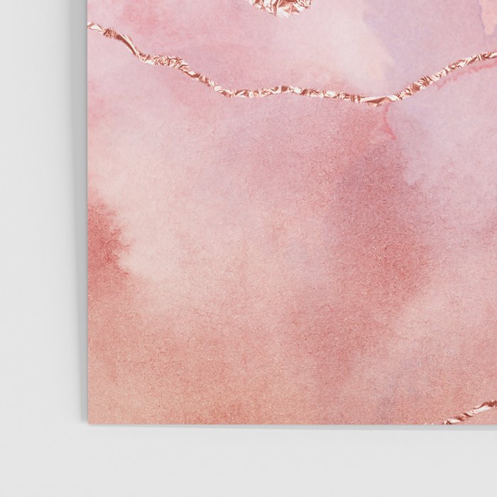 Blush and Purple Sky with Rose gold flashes Poster Gallery Image 3