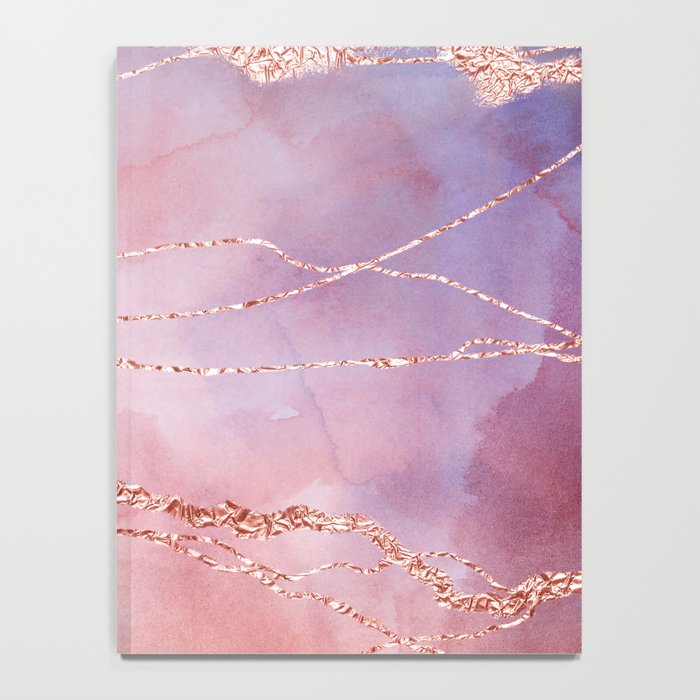 Blush and Purple Sky with Rose gold flashes Notebook Gallery Image 4