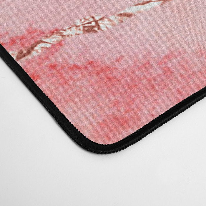 Blush and Purple Sky with Rose gold flashes Desk Mat Gallery Image 4