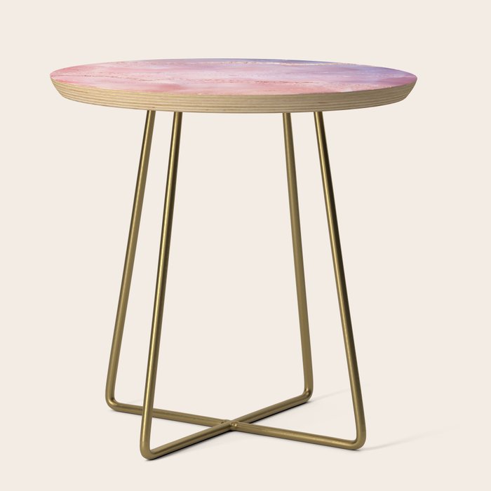 Blush and Purple Sky with Rose gold flashes Side Table Gallery Image 1