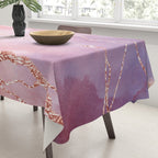 Blush and Purple Sky with Rose gold flashes Tablecloth Gallery Image 3