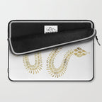 Snake Skeleton - Gold Laptop Sleeve Gallery Image 2