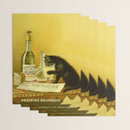 Cat, Absinthe, Vintage Beverage Poster Wrapping Paper Gallery Image 3