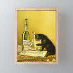 Cat, Absinthe, Vintage Beverage Poster Mini Art Print Gallery Image 1