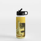 Cat, Absinthe, Vintage Beverage Poster Water Bottle Gallery Image 1
