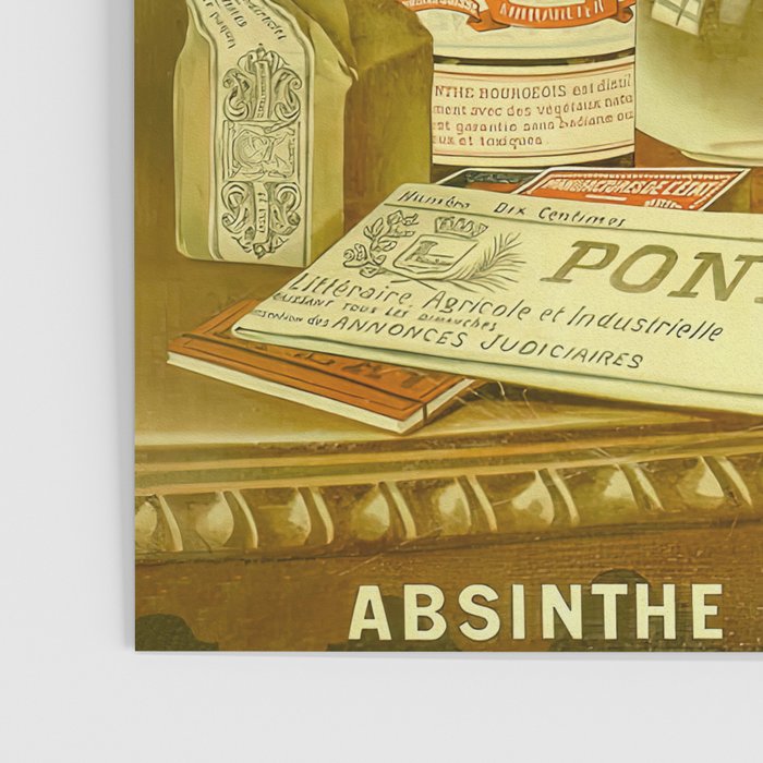 Cat, Absinthe, Vintage Beverage Poster Poster Gallery Image 3