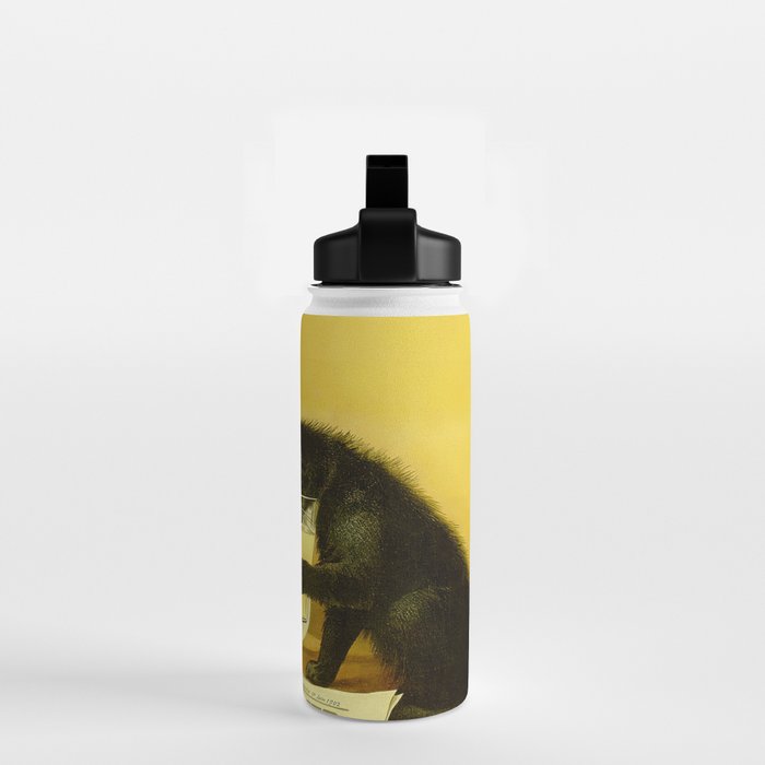 Cat, Absinthe, Vintage Beverage Poster Water Bottle Gallery Image 2
