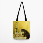 Cat, Absinthe, Vintage Beverage Poster Tote Bag Gallery Image 2