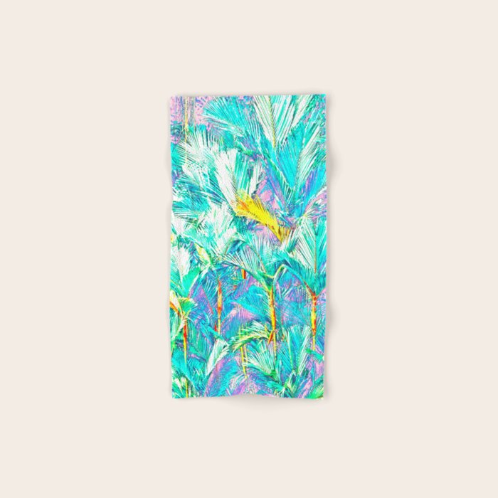 Colorful Palm Garden Bath Towel Gallery Image 1