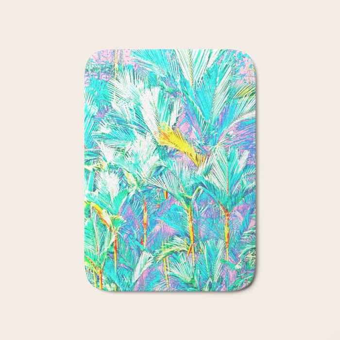 Colorful Palm Garden Bath Mat Gallery Image 1