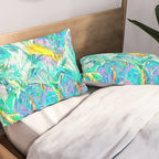 Colorful Palm Garden Pillow Sham Gallery Image 2