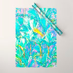 Colorful Palm Garden Wrapping Paper Gallery Image 1