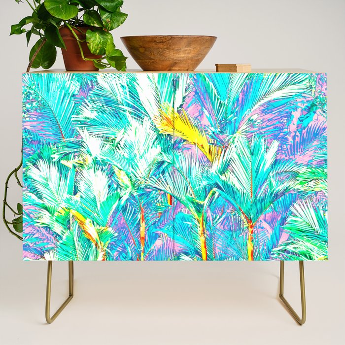 Colorful Palm Garden Credenza Gallery Image 1