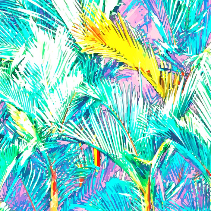 Colorful Palm Garden Coffee Mug Gallery Image 2