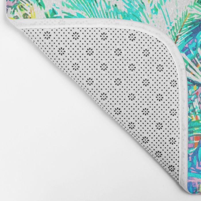 Colorful Palm Garden Bath Mat Gallery Image 2
