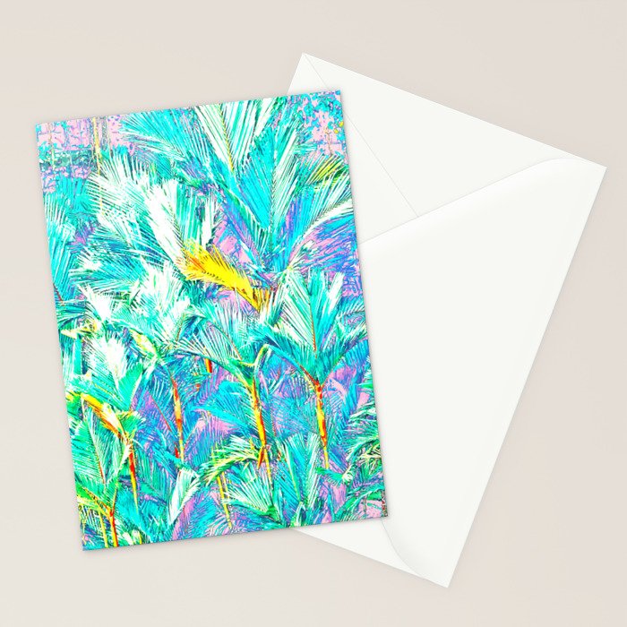 Colorful Palm Garden Stationery Card Gallery Image 2