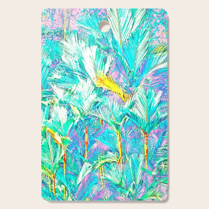 Colorful Palm Garden Cutting Board Gallery Image 1