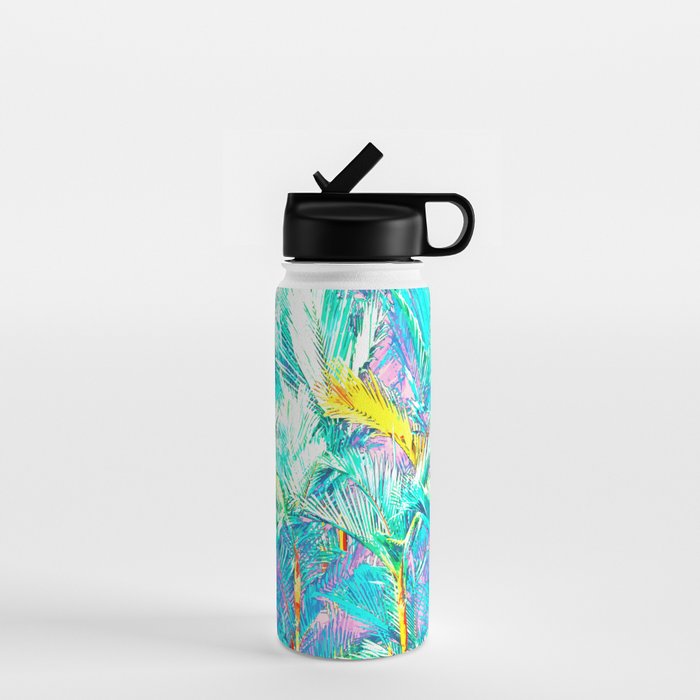 Colorful Palm Garden Water Bottle Gallery Image 1