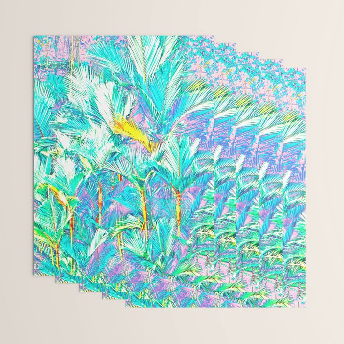 Colorful Palm Garden Wrapping Paper Gallery Image 3
