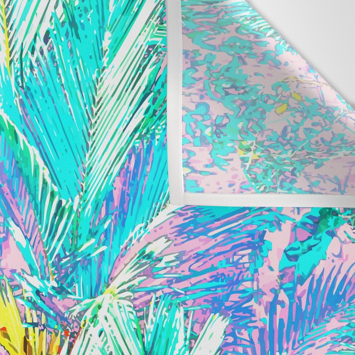 Colorful Palm Garden Wall Tapestry Gallery Image 3