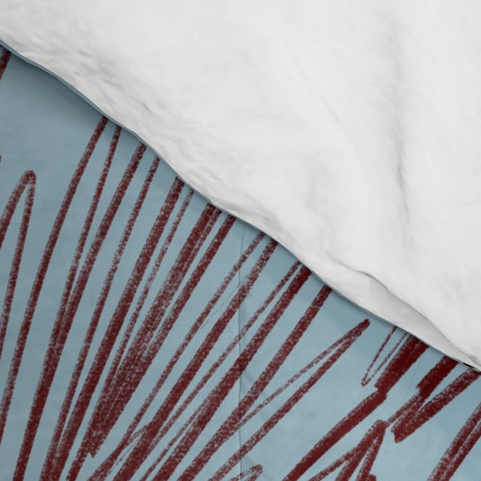 CALM BLUE PALM TREE Comforter Gallery Image 4