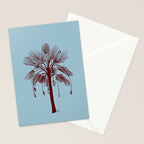 CALM BLUE PALM TREE Stationery Card Gallery Image 2