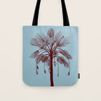 CALM BLUE PALM TREE Tote Bag Gallery Image 1