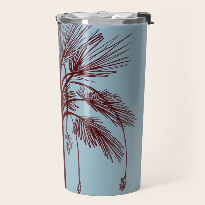 CALM BLUE PALM TREE Travel Mug Gallery Image 2