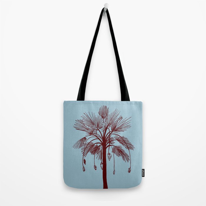 CALM BLUE PALM TREE Tote Bag Gallery Image 2
