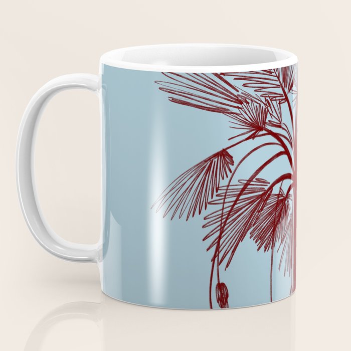 CALM BLUE PALM TREE Coffee Mug Gallery Image 3