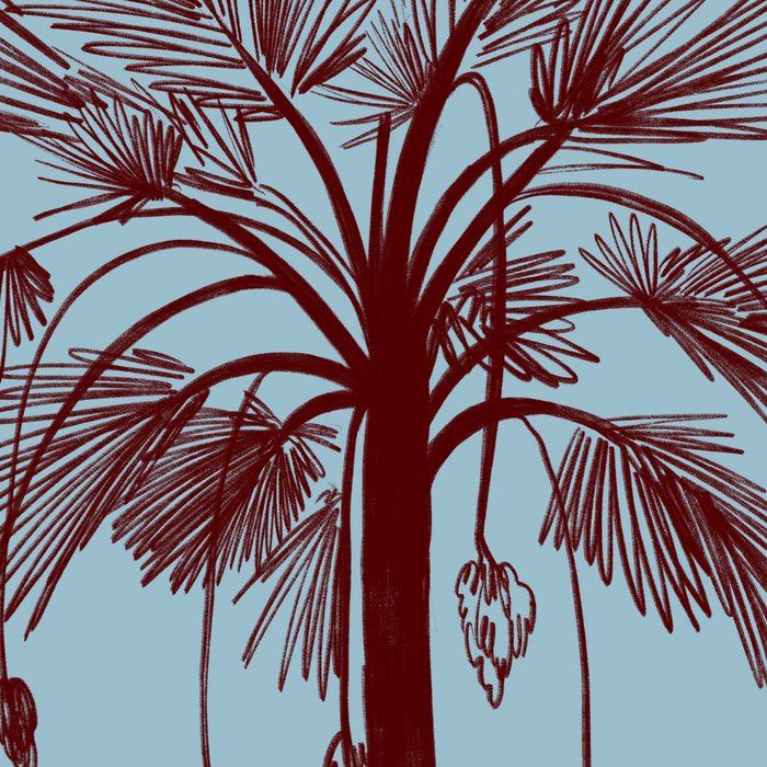 CALM BLUE PALM TREE Coffee Mug Gallery Image 2
