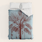 CALM BLUE PALM TREE Comforter Gallery Image 6