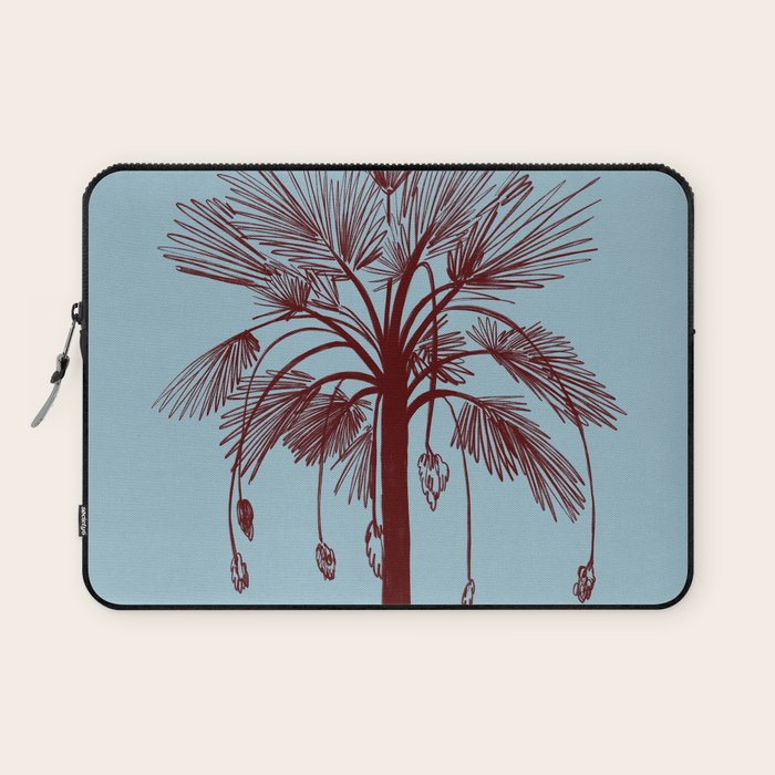 CALM BLUE PALM TREE Laptop Sleeve Gallery Image 1