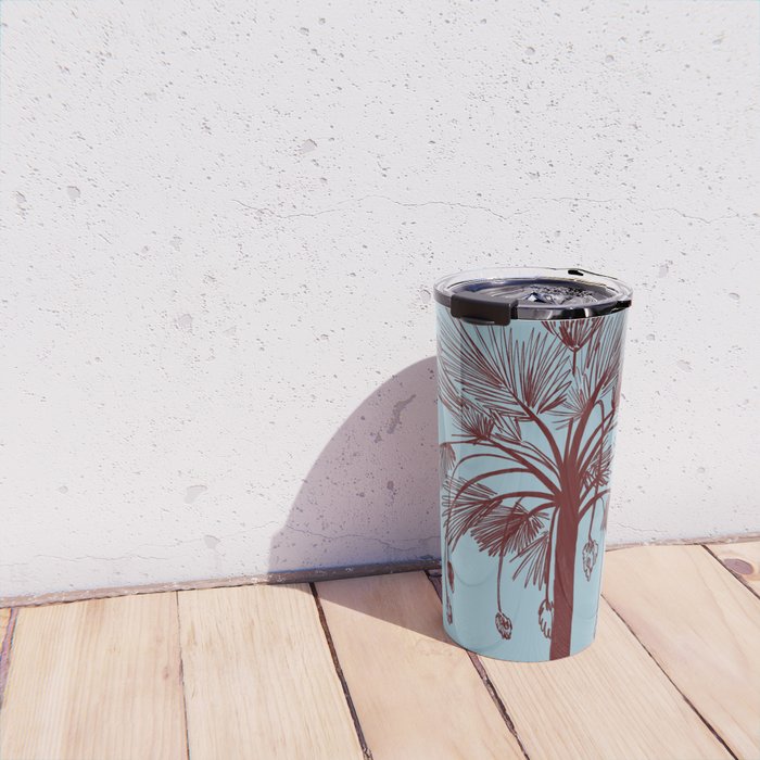 CALM BLUE PALM TREE Travel Mug Gallery Image 4