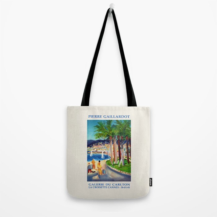 Pierre Gaillardot Vintage Exhibition Poster at Cannes, 1970s Tote Bag Gallery Image 2