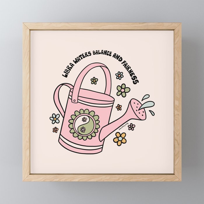 Libra Watering Can Mini Art Print Gallery Image 1