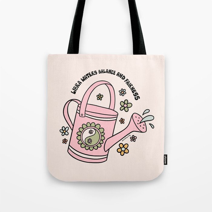 Libra Watering Can Tote Bag Gallery Image 1